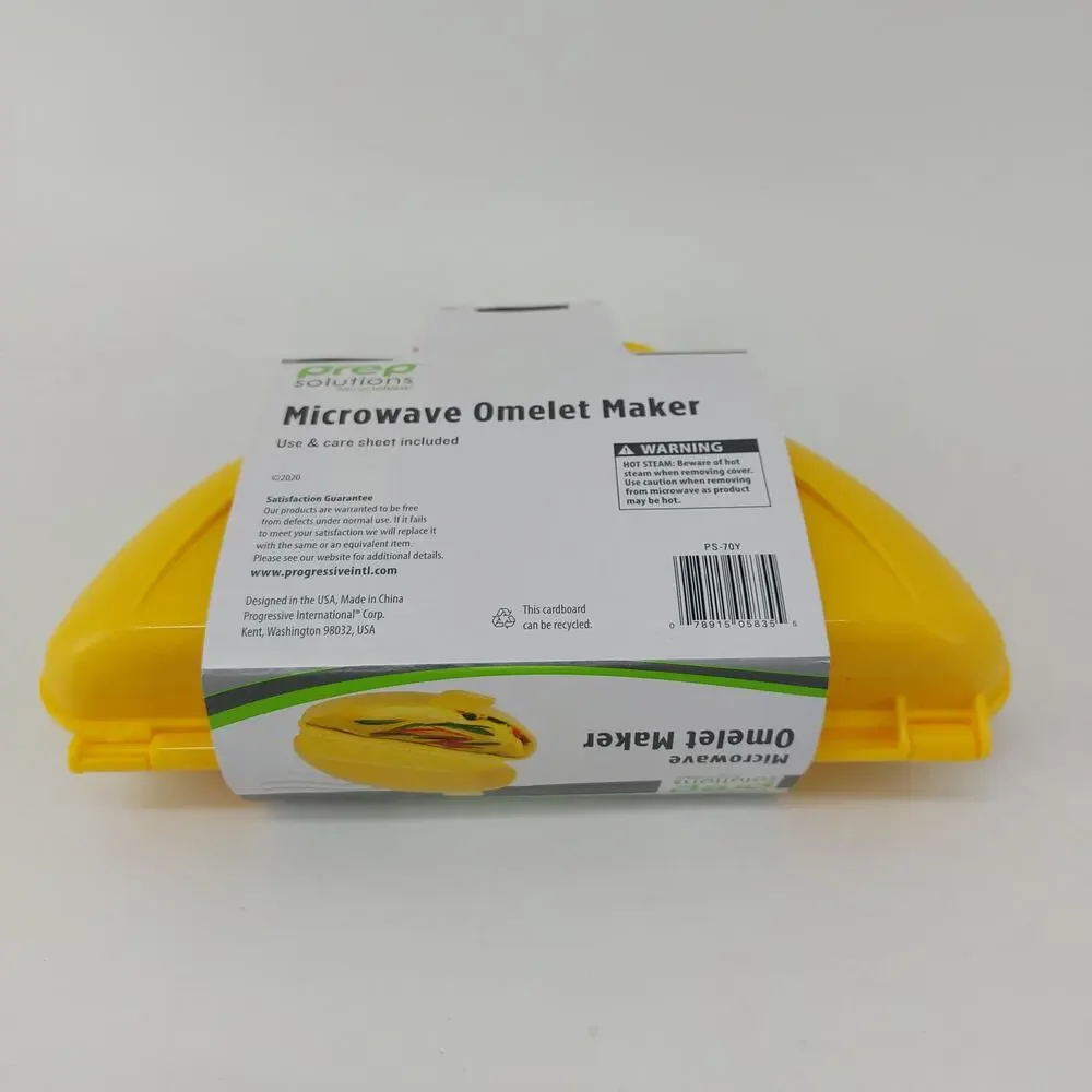 Progressive Prep Solutions Microwave Omelet Maker Yellow Plastic Non-stick
